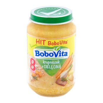 BoboVita, zupka krupniczek z cielęciną, 8 m+, 190 g