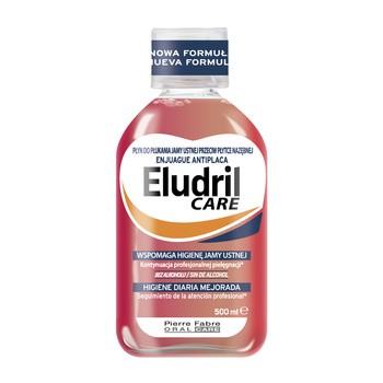 Eludril Care, płyn do codziennej higieny jamy ustnej, 500 ml