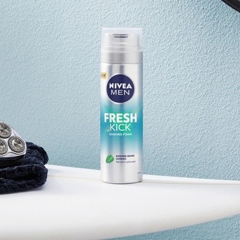 Nivea Men Fresh Kick, Pianka Do Golenia, 200 ml