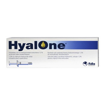 Hyalone, 60 mg/4 ml, iniekcje dostawowe, 1 ampułko-strzykawka