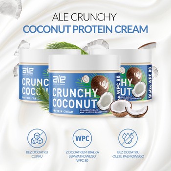 ALE Crunchy Coconut Protein Cream, krem, 200 g