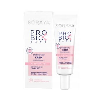 Soraya Probio Care, prebiotyczny krem regenerujący do cery suchej i wrażliwej, 50 ml