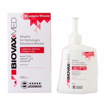 BiovaxMed, żel aktywny stymulujący odrastanie włosów, 100 ml
