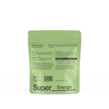 SuperPauza Kreatyna Super energia, proszek, smak zielone jabłko, 255 g