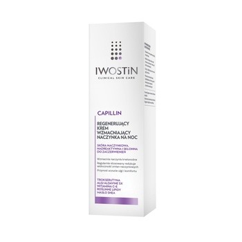 Iwostin Capillin, regenerujący krem wzmacniający naczynka na noc, 40 ml