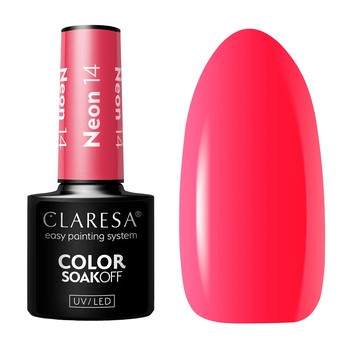 Claresa Neon Lights, lakier hybrydowy, 14 Neon, 5 g