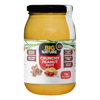 Big Nature Pasta orzechowa, crunchy, 1 kg