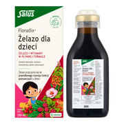 Floradix Żelazo dla dzieci, płyn, 250 ml