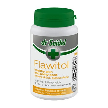Dr Seidel Flawitol dla zdrowej skóry i sierści psów, tabletki, 60 szt.