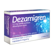 Dezamigren, 12,5 mg, tabletki powlekane, 2 szt.