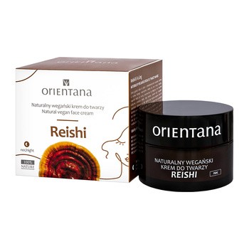 Orientana, naturalny wegański krem do twarzy Reishi na noc, 50 ml