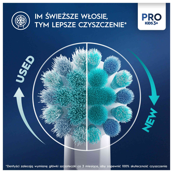 Oral-B, Pro Kids 3+, Frozen, końcówki do szczoteczek elektrycznych, 2 szt.