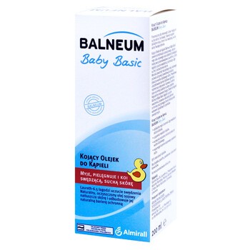 Balneum Baby Basic, olejek do kąpieli kojący, 200ml