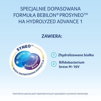 Bebilon Prosyneo HA 1, mleko początkowe dla niemowląt od urodzenia, 400 g