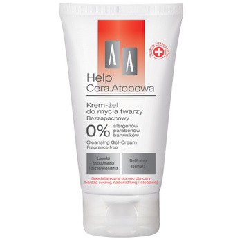 AA, Help Cera Atopowa, krem-żel do mycia twarzy, 150 ml