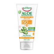 Equilibra Aloe, aloesowy przeciwzmarszczkowy krem przeciwsłoneczny, SPF 50+, 75 ml