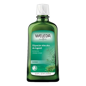 Weleda, ożywcze mleczko do kąpieli, sosna, 200 ml