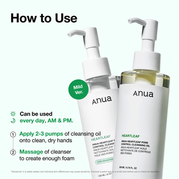 Anua Heartleaf Pore Control Cleansing Oil, olejek oczyszczający do twarzy, 200 ml