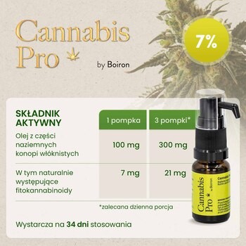 Cannabis Pro By Boiron  7%, olej, 11 ml