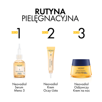 Zestaw Vichy Neovadiol Magistral, odżywczy i redukujący wiotczenie balsam na dzień, 50 ml + odżywczy i modelujący owal twarzy krem na noc, 50 ml