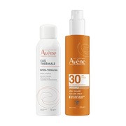 Zestaw Avene Eau Thermale, spray wysoka ochrona przeciwsłoneczna SPF30, 200 ml + woda termalna, aerozol, 150 ml https://azcdn.doz.pl/image/d/product/10dfd69e-scale-180x180.png