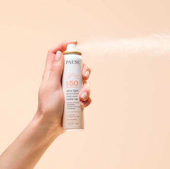 Paese, ultralekka mgiełka ochronna na makijaż SPF50, 75 ml