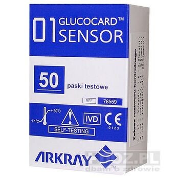 Test paskowe Glucocard 01 Sensor, 50 szt