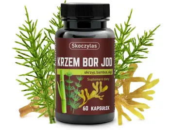 Skoczylas Krzem Bor Jod, skrzyp, bambus, algi, kapsułki, 60 szt.