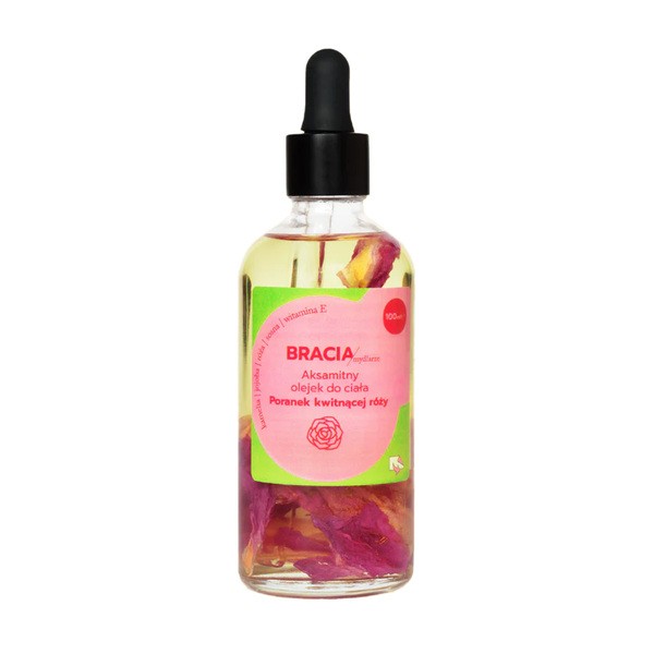 Bracia Mydlarze Bracia Mydlarze, aksamitny olejek do ciała, Poranek kwitnącej róży, 100 ml
