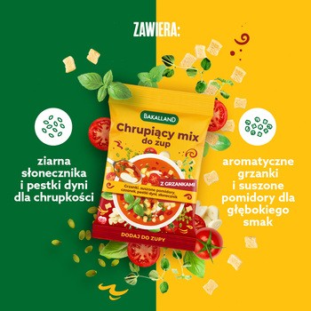 Bakalland, Chrupiący mix do zup z grzankami, 75 g
