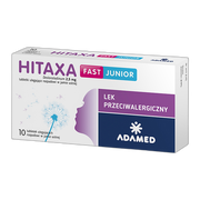 Hitaxa Fast Junior, 2,5 mg, tabletki ulegające rozpadowi w jamie ustnej, 10 szt.