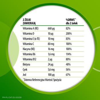 Centrum Multigummies Adults, żelki, smak wiśnia, jagoda i  pomarańcza, 60 szt.