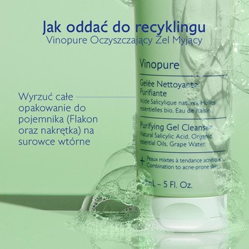 Caudalie Vinopure, oczyszczający żel myjący, 75 ml