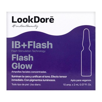 Lookdore IB+Flash Glow, ampułki rozświetlające, 2 ml, 10 szt.