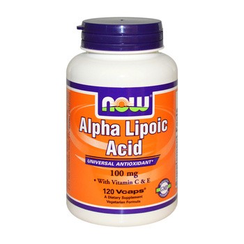 Now Foods Alpha Lipoic Acid z witaminą C i E 100 mg, kapsułki, 120 szt.