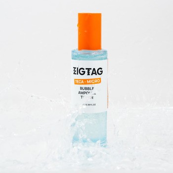 Zigtag Teca-Micro Bubble Ampoule Toner, tonik z wąkrotą azjatycką, 100 ml