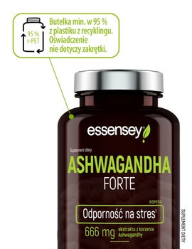 Essensey Ashwagandha Forte, kapsułki, 90 szt.