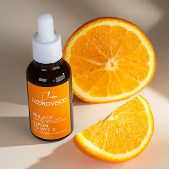 Uzdrovisco Pre-age, antyoksydacyjne serum 9% witaminy C na przebarwienia, 30 ml
