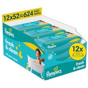 Chusteczki Pampers Fresh Clean,12 x 52szt