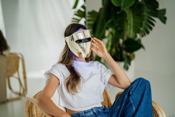 Beautifly, maska LED Aura Gold, maska do fototerapii, 1 szt.