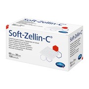 Soft-Zellin-C, płatki włókninowe nasączone alkoholem, 100 szt.