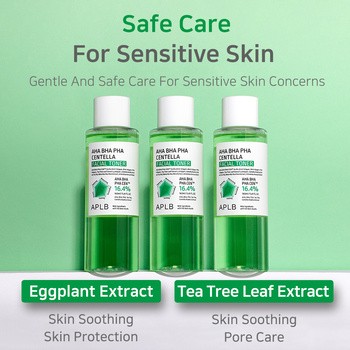 APLB AHA BHA PHA Centella Facial Toner, tonik oczyszczający do twarzy z kwasami i wąkrotą, 160 ml