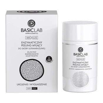 BasicLab Micellis, myjący peeling enzymatyczny do skóry ultrawrażliwej, 35 g