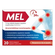 Mel, 7,5 mg, tabletki ulegające rozpadowi w jamie ustnej, 20 szt. https://azcdn.doz.pl/image/d/product/672748af-scale-180x180.png