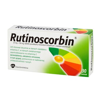 Rutinoscorbin, tabletki powlekane, 30 szt.