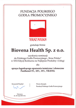 Panthenol 15% Forte, pianka wspomagająca leczenie oparzeń, 150 ml