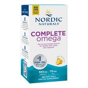 Nordic Naturals, Complete Omega 565 mg, smak cytrynowy, kapsułki, 180 szt.        