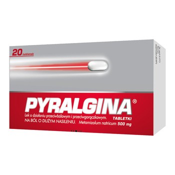 Pyralgina, 500 mg, tabletki, 20 szt.