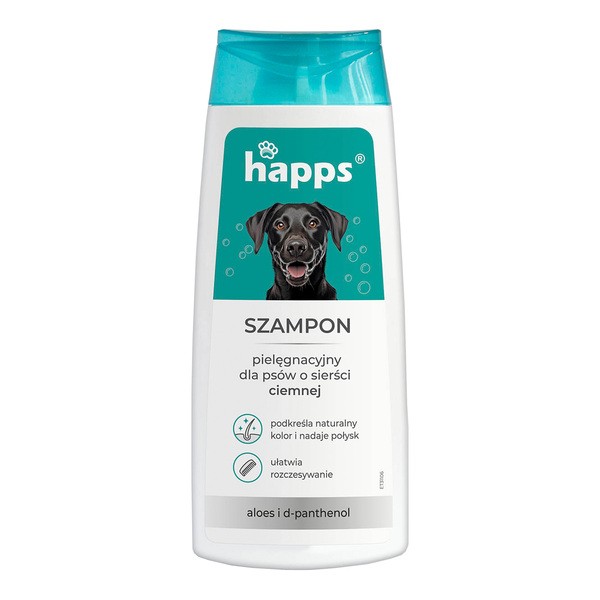 Happs Happs, szampon pielęgnacyjny dla psów o sierści ciemnej, 200 ml