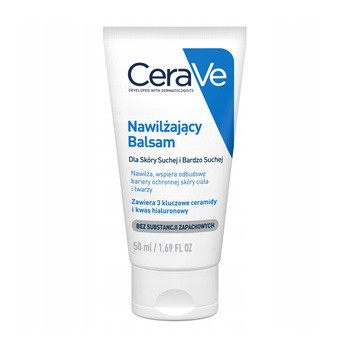 CeraVe, balsam nawilżający do ciała i twarzy dla skóry suchej i bardzo suchej, 50 g